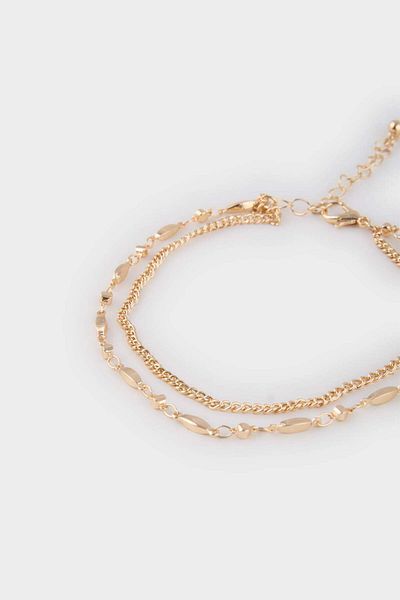 DeFacto Women's 2-Piece Gold Bracelet E8548Axns