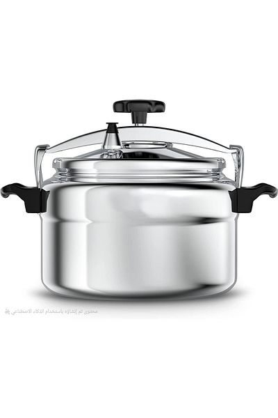 Generic Aluminium Pressure Cooker 7L Capacity | Pressure Pot | Arabic Cooker With Safety Lock