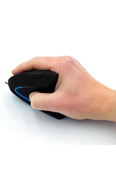 Mediatech Mouse optic Vertical Media-Tech VERTIC MT1122, iluminat, 6400 dpi, 6 butoane (Negru)