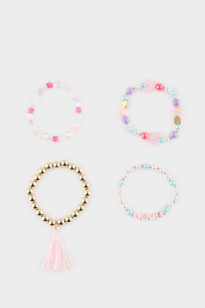 DeFacto Girl's 4-Piece Colorful Bracelet E8096A8Ns