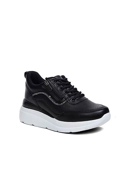 trender Pantofi de damă Flet Zenne 207 negru - alb Un03c207