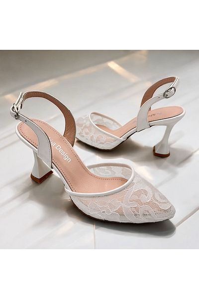 Sukha Lace Bridal Shoes, Bridal Shoes, Glow Heel Bridal Shoes