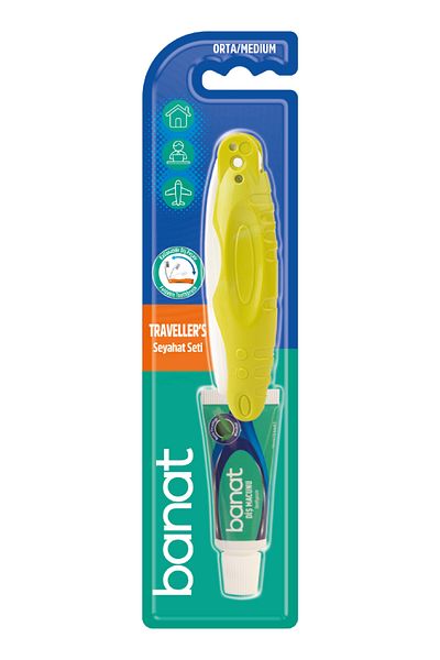Banat Toothbrush Travel Set 15 ml Toothpaste