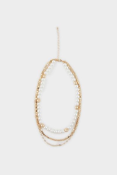 DeFacto Women's 3-Piece Gold Necklace E4528Axns