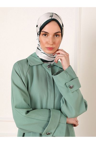 Refka Çağla - Refka Shirt Collar Fleto Pocket Cap / Coat