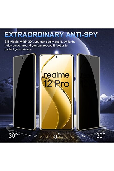 aheaks Realme 12 Pro / 12 Pro+ Mat Hayalet Ekran Koruyucu İnce Jelatin - Kame...