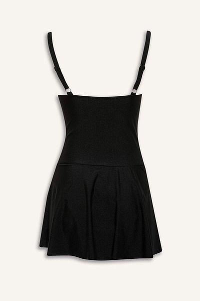 DeFacto Regular Fit Skirted Swimsuit-Fall in Love Z4361Az25Sm
