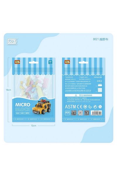 Vagon Nessiworld Lz8621 Loz Car Block Set Mini Bag - Life