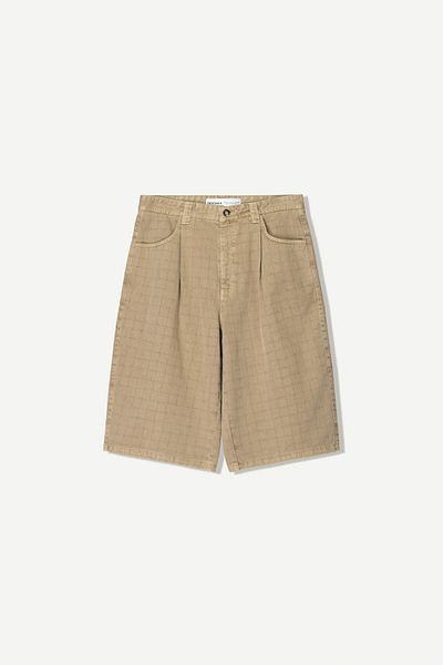 Bershka Frayed effect skater Bermuda shorts