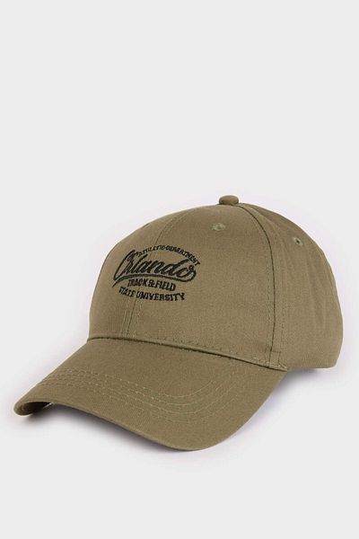 DeFacto Men's Label Printed Woven Baseball Basketball Cap D7820Ax25Sm