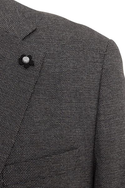 SÜVARİ 4 Drop Regular Fit Μπουφάν με μοτίβο σκούρο καπνιστό βαμβακερό