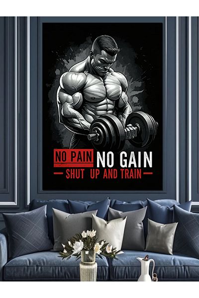 Tablomega Bitter and Strong Motivational Decorative Canvas - Mdf Wooden Painting