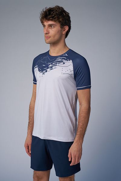 bilcee Ανδρικό μπλουζάκι προπόνησης Navy Blue 4579