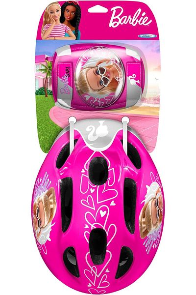 Barbie Children's protective set, helmet, knee pads and elbow pads, multicolor, 3-6 years, Barbie