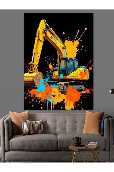 Tablomega Business Machine's Business Decorative Canvas - Mdf Wooden Painting