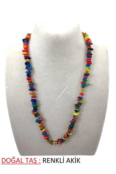 BONCADAS قلادة من الحجر الطبيعي المكسور