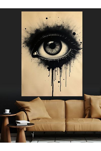 Tablomega The Secret of Mysterious Looks Decorative Canvas - Mdf Wooden Painting
