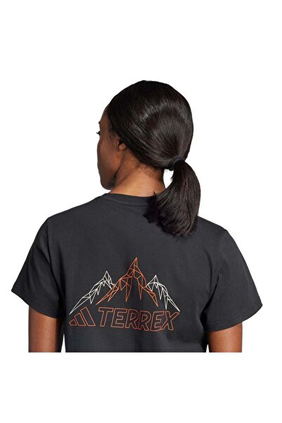 adidas Tx Mountain Tee Jj1610 Women's Black T-Shirt