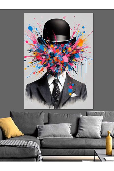 Tablomega Art Explosion Man Decorative Canvas - Mdf Wood Art Print