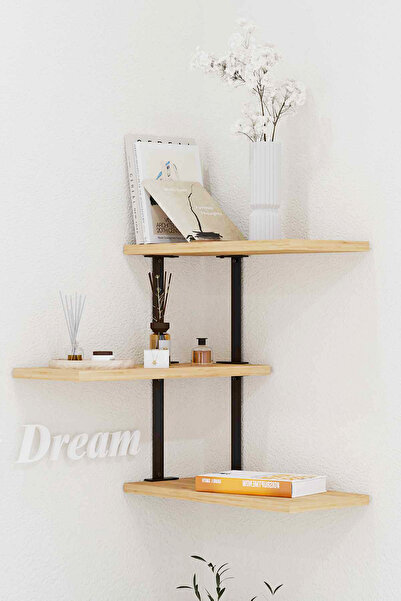 DECORMET FRİSBİ DUVAR RAFI BEYAZ