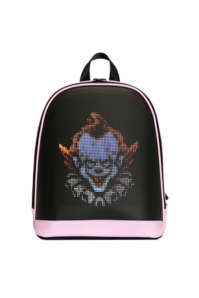 Prime MİNİ SMART BAG Pembe Led Ekranlı Sırt Çantası, Motorcu Çantası