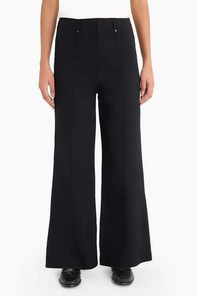 DeFacto Wide Leg Gabardine Fabric Palazzo Trousers with Pockets High Waist Wide Leg F1649Ax25Sp