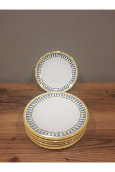 Keramika KERAMİKA 20 CM PASTA TABAĞI 6 ADET PARLAK DİJİTAL BASKI