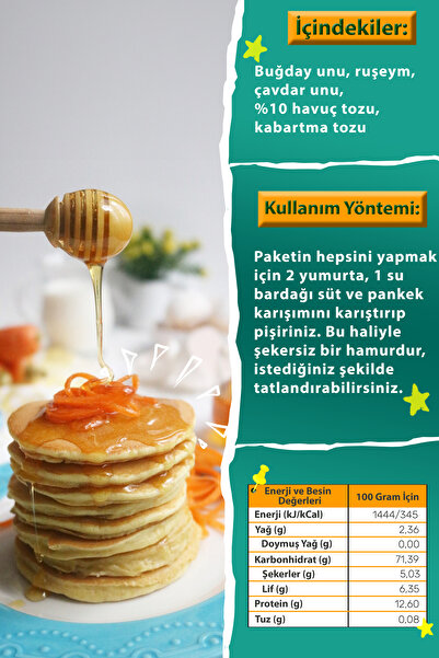 Makarna Lütfen Havuçlu Pankek Karışımı (235 GRAM)