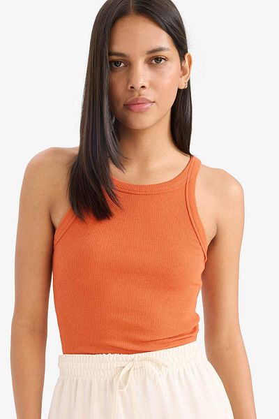 DeFacto Slim Fit Halter Camisole Tank Top Slim Fit Nightwear E2176Ax25Sp