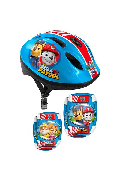 PAW PATROL Protective set for children, helmet, knee pads and elbow pads, multicolor, 3-6 years, Paw Patrol