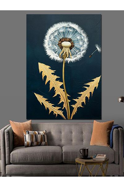 Tablomega Cotton Umbrella Decorative Canvas - Mdf Wooden Table