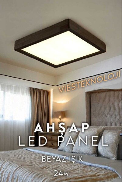 Viesteknoloji AHŞAP SİYAH KASA TAVANA SIFIR MODERN AVİZE ZARİF VE ULTRA DAYAN...