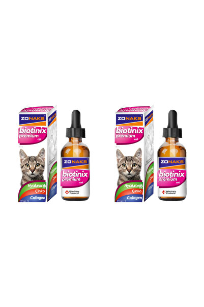 Zonaks Biotinix Premium Kediler İçin 50 ml Biotin - Çinko- Kolajen 2 Adet
