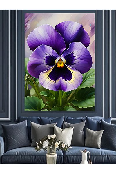 Tablomega Pânză decorativă Violet Elegance - Masă din lemn MDF