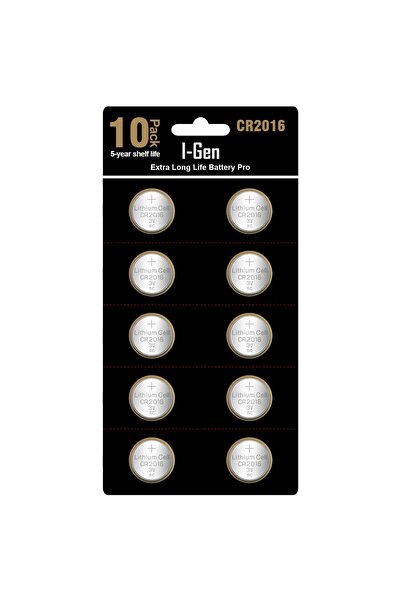 I Gen I-gen Cr2016 Pil 10'lu Paket Lityum Düğme Pil 3v 2016