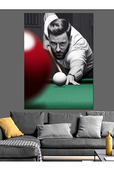 Tablomega Focus on Target Canvas Decorativ în Biliard - MDF Lemn