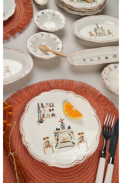 Store Porser Faylinn 14 Piece Breakfast Set