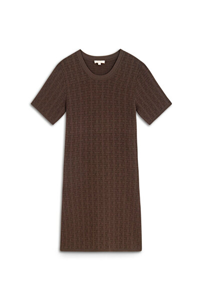 Machka Jakarlı mini elbise