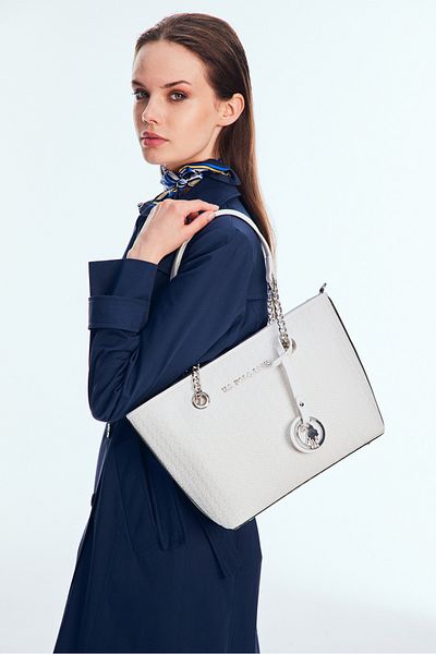 U.S. Polo Assn. Geanta de umar dama model alb Us8623 - Exclusiv online