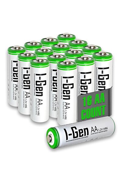 I Gen I-gen B135 16 Adet Aa 2700 Mah Şarj Edilebilir Kalem Pil 1.2v Ni-mh Şar...