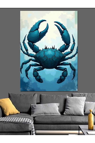 Tablomega Cancer Sign Decorative Canvas - Mdf Wood Table