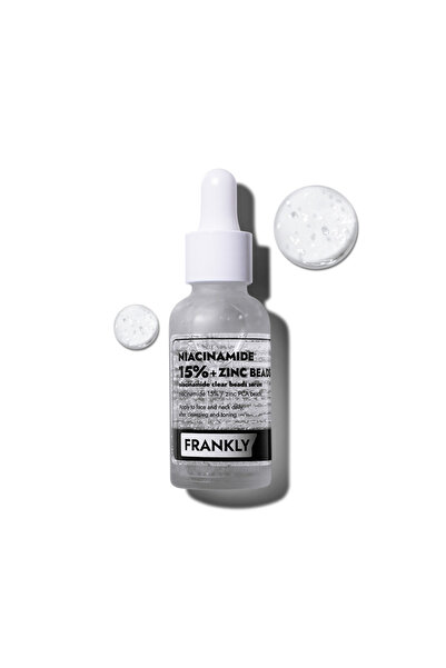FRANKLY 15% Niacinamide ve Çinko Boncukları İçeren Gözenek Serumu 30ml