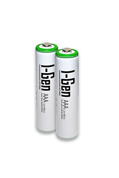 I Gen I-gen B137 2 Adet Aaa 650 Mah Şarj Edilebilir Ince Kalem Pil 1.2v Ni-mh...