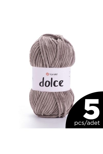 Yarnart DOLCE - ΒΕΛΟΥΔΙΝΟ ΠΛΕΚΤΟ ΣΧΟΙΝΙ ΧΕΡΙΟΥ - 754 - 5 ΤΕΜΑΧΙΑ