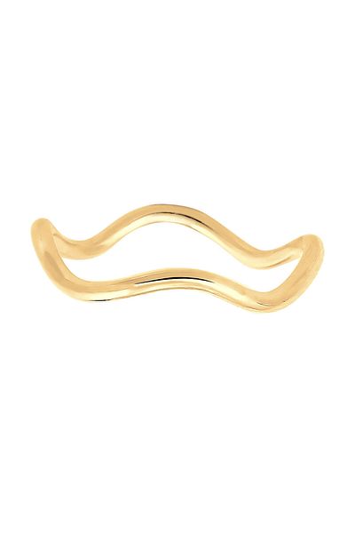 ELLI Ring Ladies Waves Minimal Geo Trend In 925 Sterling Silver