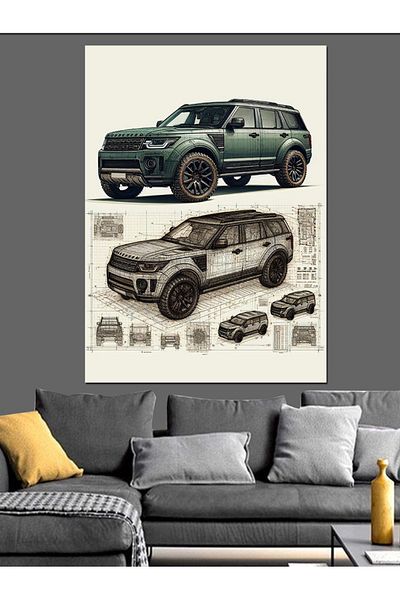 Tablomega The Magnificence of Off-Road Vehicles Decorative Canvas - Mdf Wooden Painting