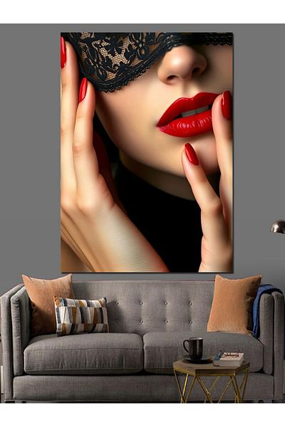 Tablomega Mystery Behind the Mask Decorative Canvas - Mdf Wooden Painting