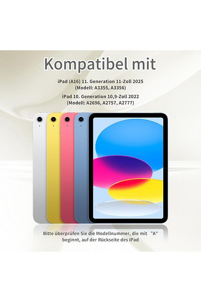 AWH Case for iPad 11"/10.9", Soft TPU, Pen Holder, Touch ID, Auto Wake, Cream White, Shockproof