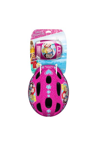 Disney Children's protective set, helmet, knee pads and elbow pads, multicolor, 3-6 years, Princess Disney