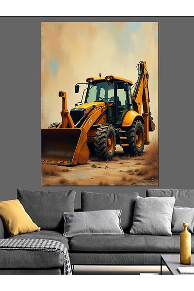 Tablomega The Power of the Business Machine Decorative Canvas - Mdf Wooden Painting